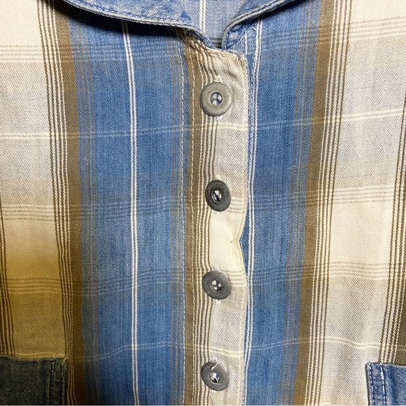 D.A.K Vintage 90s Denim Plaid Sundress - Picture 3 of 5